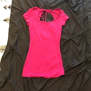 Pink Express Scoopneck Tee